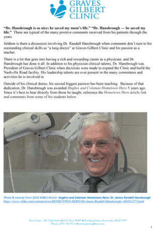 Dr Hansbrough Patient Letter